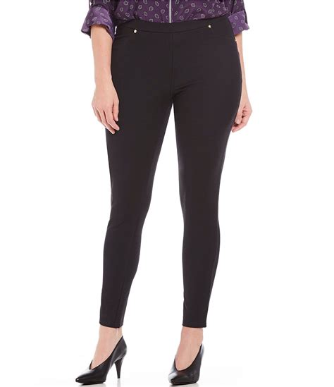 michael kors stretch knit twill leggings|coated stretch leggings for women.